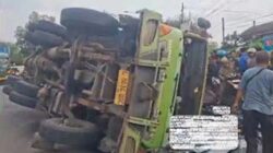 Kecelakaan maut melibatkan truk kontainer dan sepeda motor