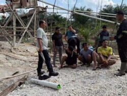 Penggerebekan Tambang Emas Ilegal di Perkebunan Karet, Tiga Pelaku Diperiksa