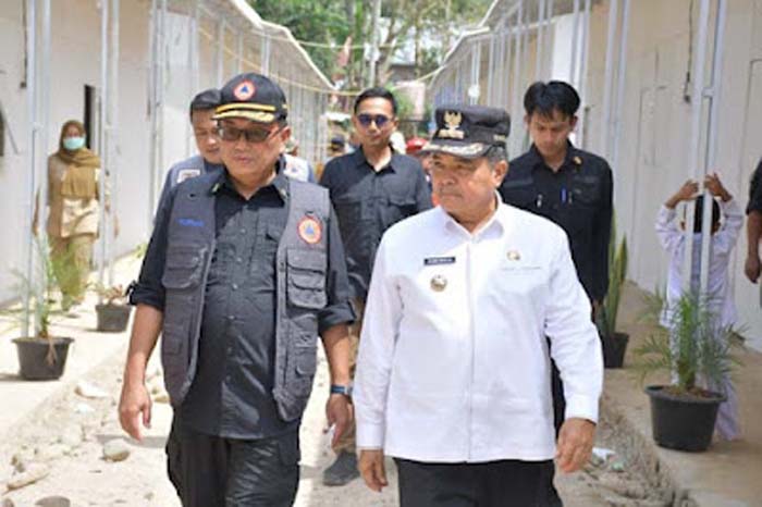 Bupati Agam Tinjau Persiapan Peresmian Huntara di Palembayan.