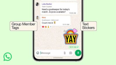 WhatsApp menghadirkan tiga fitur baru pada obrolan grup.
