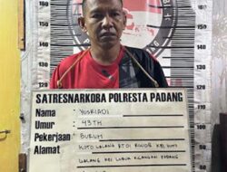 Perang Melawan Narkoba, Polresta Padang Tangkap Yusriadi di Kediamannya