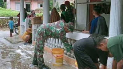 TMMD Reguler 127 Hadirkan Aksi Sosial, Warga Sambut Hangat Pembersihan Masjid di Brebes