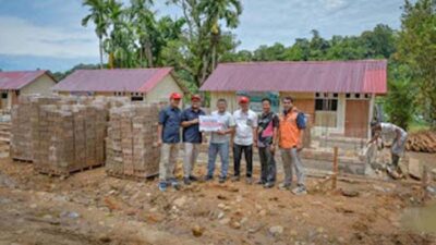 Bantuan SEPABLOCK dari Semen Padang untuk percepatan huntap.