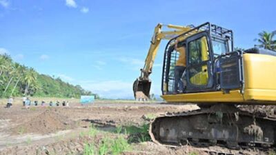 Rehabilitasi lahan pertanian pascabencana di Sumbar.