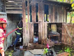 Petugas Damkar Padang Cepat Padamkan Kebakaran di Wisma Indah