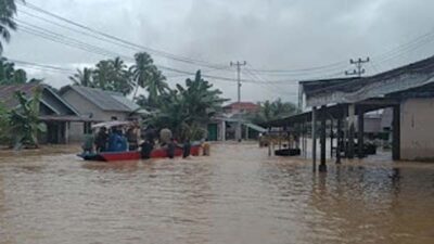 Luapan Sungai Batang Pasaman, Kec. Pasaman, Kabupaten Pasaman pada akhir November 2025 lalu.