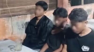 Tiga remaja diamankan warga