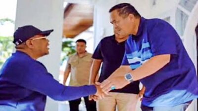 Wako Pariaman Yota Balad bertemu anggota DPR RI Arisal Azis.