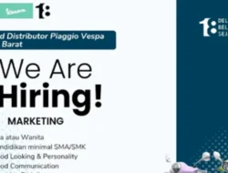 Lowongan Kerja Terbaru 2026, Marketing Vespa Area Sumatera Barat