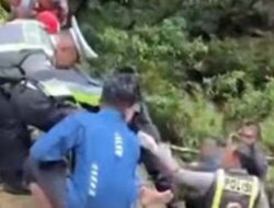 Satlantas Lima Puluh Kota Selidiki Kecelakaan Tunggal di Jembatan Aia Sirah
