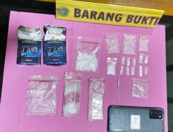Satresnarkoba Polres Pasbar Ringkus Pengedar Narkotika di Aia Gadang Timur, Puluhan Paket Sabu-Sabu Disita