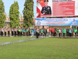 Wujudkan Kamseltibcarlantas Aman dan Kondusif, Polres Pasaman Barat Gelar Apel Bersama Ojek Online 