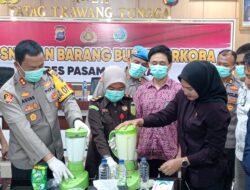 Ungkap Kasus Peredaran Gelap Narkotika, Polres Pasbar Musnahkan 562,16 Gram Sabu-Sabu 