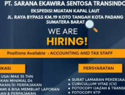 Kesempatan Karier! PT. Sarana Ekawira Sentosa Transindo Rekrut Accounting and Tax Staff