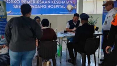 Suasana Posko Mudik Lebaran.