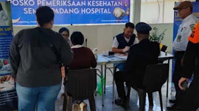 Suasana Posko Mudik Lebaran.