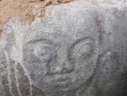 Warga Temukan Batu Berpahat Wajah Manusia di Lokasi PETI Dongi-Dongi