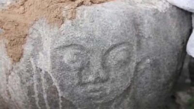 Warga Temukan Batu Berpahat Wajah Manusia di Lokasi PETI Dongi-Dongi