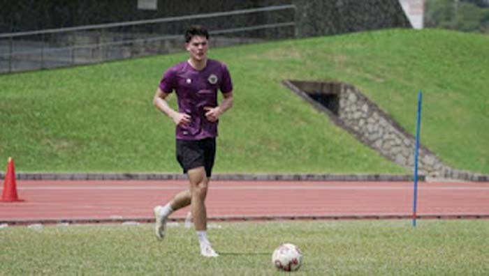 Pemain Timnas Indonesia Elkan Baggot.