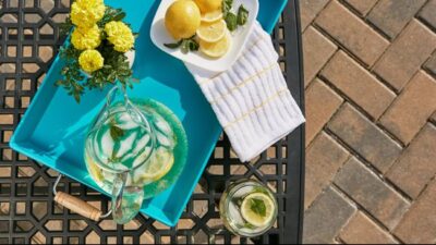 Ilustrasi air lemon.