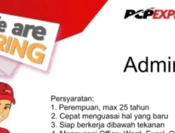 PCP Express Padang Membuka Posisi Admin untuk Talenta Muda