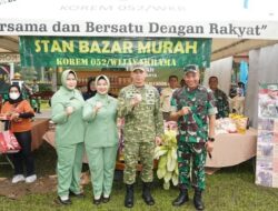 Danrem 052/Wijayakrama Hadiri Bazar Murah Kodam Jaya