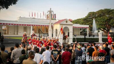 Prajurit Paspampres Gelar Serah Terima Kawal di Istana Merdeka, Dimeriahkan Ragam Kesenian Nusantara