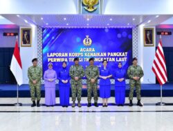 Wakasal Hadiri Laporan Korps Kenaikan Pangkat 12 Pati TNI AL