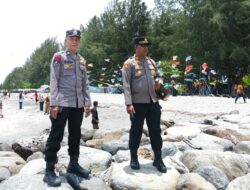 Polsek Pasaman Gelar Patroli Intensif di Kawasan Objek Wisata Pantai Sasak Selama Libur Idulfitri 1447 H