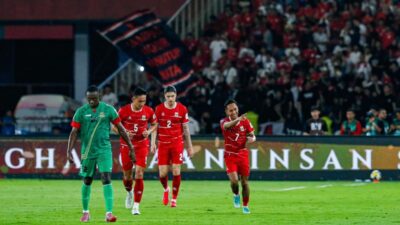 Timnas Indonesia masih menempati peringkat 122 dunia pada Senin, 27 April 2026.