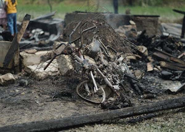 Kebakaran di Solok, Rumah Semi Permanen Ludes Dilalap Api