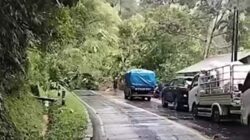 Jalan Tertimbun Longsor, Jalur Pasaman-Bukittinggi Lumpuh Total