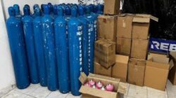 Gas N2O merek Whip Pink ilegal yang disita Bareskrim Polri