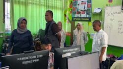 Wakil Wali Kota Pariaman, Mulyadi meninjau proses ujian