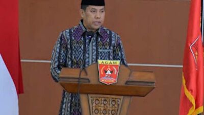 Sekretaris Daerah Kabupaten Agam, Mhd Lutfi, turut menghadiri acara Silaturahmi.