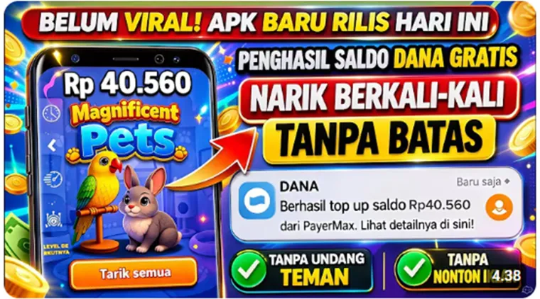 Aplikasi Magnificent Pets Viral! Begini Cara Dapat Uang dari Game Terbaru Ini.