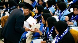 Calon jemaah haji sebelum diberangkatkan ke Tanah Suci.