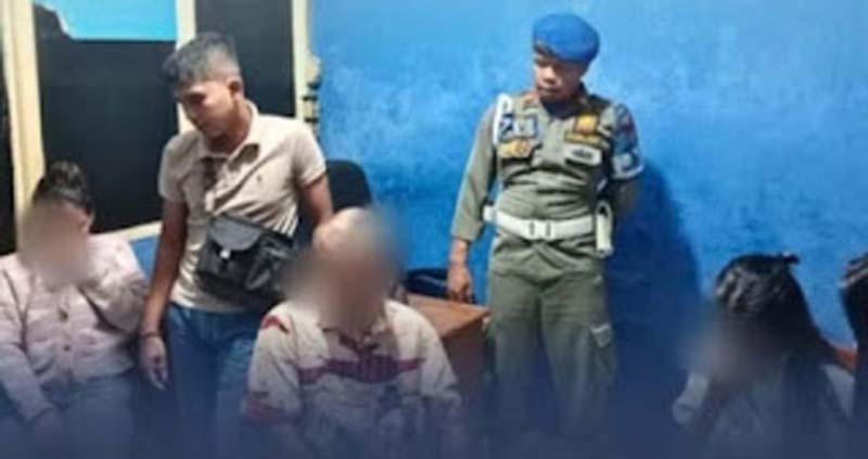 Satpol PP Padang Amankan Tiga Perempuan dan Seorang Pria di Kos Putri
