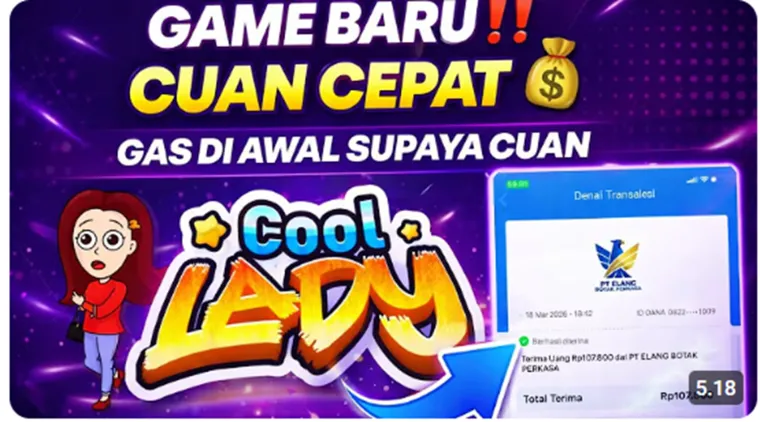 Aplikasi Cool Lady Penghasil Uang, Begini Cara Main dan Raih Saldo Hingga Ratusan Ribu.