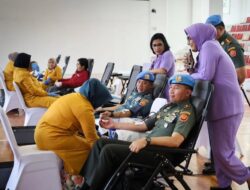 Paspampres Gelar Donor Darah Serentak, Kumpulkan 88 Kantong Darah