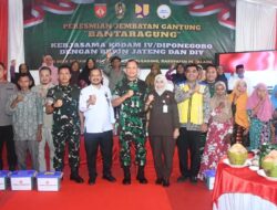 Pangdam IV/Diponegoro Resmikan Jembatan Gantung Bantaragung di Pemalang