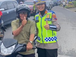 Tekan Angka Lakalantas, Satlantas Polres Pasbar Gencar Sosialisasikan Tertib Berlalu Lintas Lewat Program Polantas Menyapa