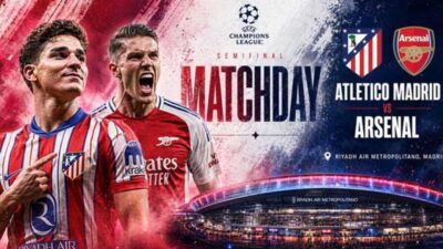 Atletico Madrid vs Arsenal dinihari nanti. (dok.bola.com)