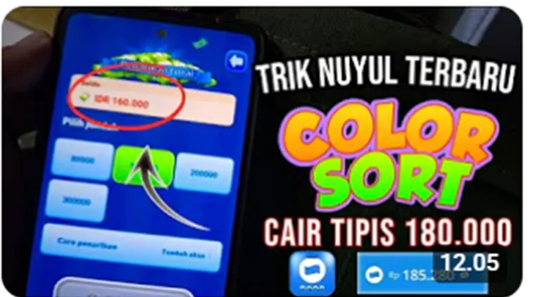Bukti Pembayaran Color Sort 2026! Dari Bermain Game Bisa Dapat Rp160.000!