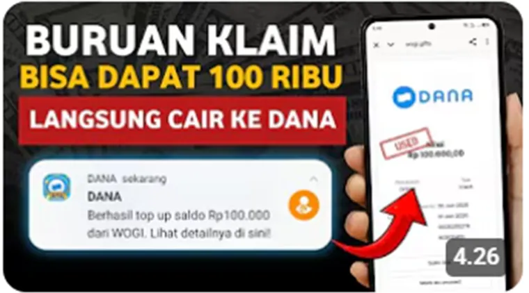 Dapatkan Uang Jutaan Rupiah Hanya Dengan Scroll dan Main Game di HP.