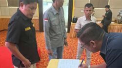 Penandatanganan berita acara persiapan Porpov 2026.