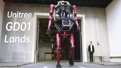 Unitree GD01 menjadi mecha berawak pertama di dunia yang siap diproduksi.