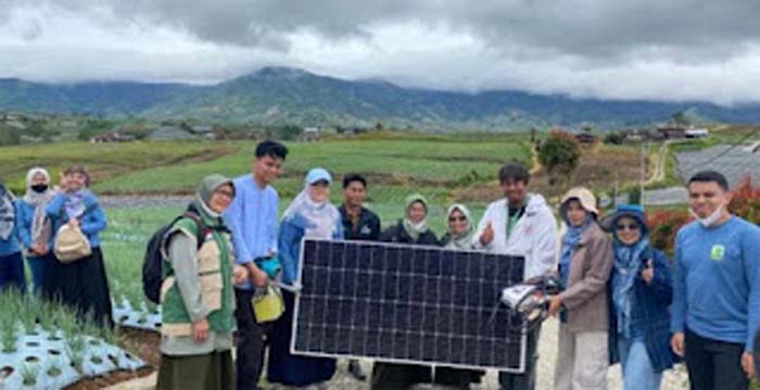Departemen Teknik Pertanian dan Biosistem Unand Hadirkan Pompa Irigasi Tenaga Surya.