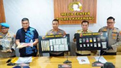 Polres Karawang ungkap 20 kasus narkotika dan obat ilegal.