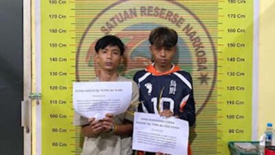 Dua Remaja Ditangkap Polisi, Diduga Edarkan Ganja di Pesisir Selatan.